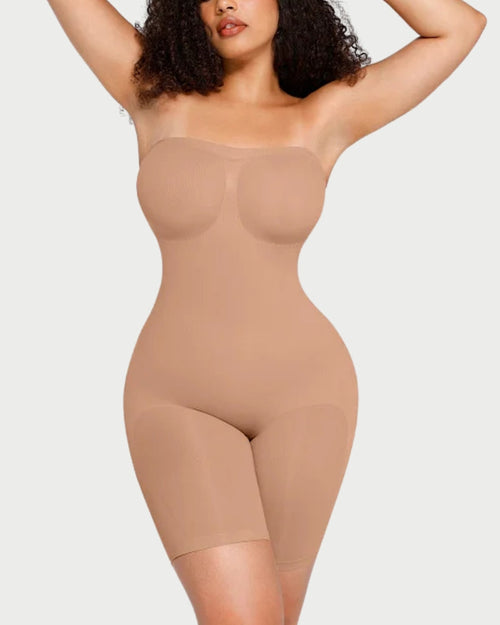 Strapless Butt Lifting Tummy Control Bodysuit | Seamless Sculpt & Support curvify.me
