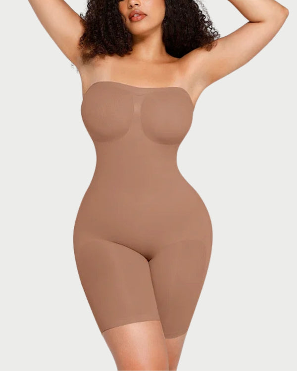 Strapless Butt Lifting Tummy Control Bodysuit | Seamless Sculpt & Support curvify.me