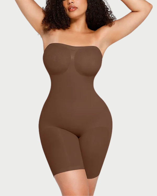 Strapless Butt Lifting Tummy Control Bodysuit | Seamless Sculpt & Support curvify.me