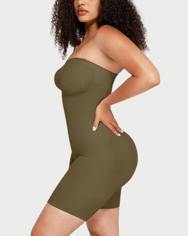 Strapless Butt Lifting Tummy Control Bodysuit | Seamless Sculpt & Support curvify.me