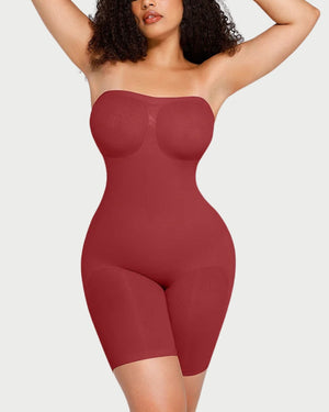 Strapless Butt Lifting Tummy Control Bodysuit | Seamless Sculpt & Support curvify.me