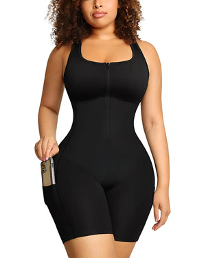 SweatSculpt Sauna Bodyshaper with Pockets curvify.me